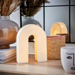 LED Lichterbogen Höhe 20cm RAINBOW In Weiß -Home Decoration&Supplies butlers led lichterbogen hohe 20cm rainbow in weiss 2