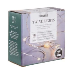 LED Lichterkette 100 Lichter Mit USB-Batteriefach TWINE LIGHTS In Silber 14 LED Lichterkette 100 Lichter Mit USB-Batteriefach TWINE LIGHTS In Silber -Home Decoration&Supplies butlers led lichterkette 100 lichter mit usb batteriefach twine lights in silber 2