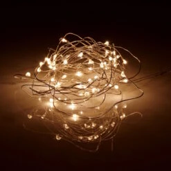 LED Lichterkette 50 Lichter Mit USB-Batteriefach TWINE LIGHTS In Transparent -Home Decoration&Supplies butlers led lichterkette 50 lichter mit usb batteriefach twine lights in transparent 5