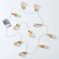 LED-Lichterkette Ananas 10 Lichter Mit USB-Batteriefach MIAMI In Gold -Home Decoration&Supplies butlers led lichterkette ananas 10 lichter mit usb batteriefach miami in gold 2