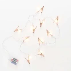 LED-Lichterkette Clips 10 Lichter Mit USB-Batteriefach CLIP COUTURE In Roségold -Home Decoration&Supplies butlers led lichterkette clips 10 lichter mit usb batteriefach clip couture in rosegold 3
