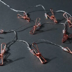 LED-Lichterkette Clips 10 Lichter Mit USB-Batteriefach CLIP COUTURE In Roségold -Home Decoration&Supplies butlers led lichterkette clips 10 lichter mit usb batteriefach clip couture in rosegold 4