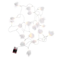 LED-Lichterkette Federn 20 Lichter Mit USB-Batteriefach FEATHERS In Weiß -Home Decoration&Supplies butlers led lichterkette federn 20 lichter mit usb batteriefach feathers in weiss 4