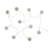 LED-Lichterkette Metallball 10 Lichter Mit USB-Batteriefach ORIENTAL LIGHTS In Silber -Home Decoration&Supplies butlers led lichterkette metallball 10 lichter mit usb batteriefach oriental lights in silber