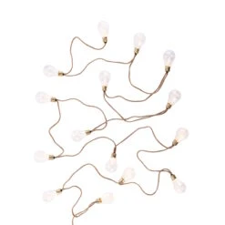 LED Lichterkette Mit Naturseil 15 Lichter Und Stecker BULB LIGHTS In Natur -Home Decoration&Supplies butlers led lichterkette mit naturseil 15 lichter und stecker bulb lights in natur 2