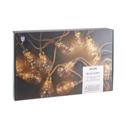 LED Lichterkette Mit Naturseil 15 Lichter Und Stecker BULB LIGHTS In Natur -Home Decoration&Supplies butlers led lichterkette mit naturseil 15 lichter und stecker bulb lights in natur 3