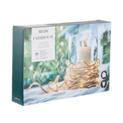 LED Outdoor-Lichterkette Naturseil 100 Lichter Mit Stecker FARMHOUSE In Natur -Home Decoration&Supplies butlers led outdoor lichterkette naturseil 100 lichter mit stecker farmhouse in natur 2