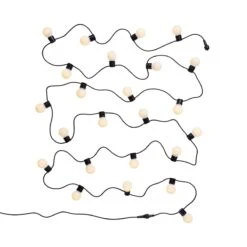 Lichterkette 24 Lichter Outdoor Länge 11m SUNSET In Schwarz-Weiß -Home Decoration&Supplies butlers lichterkette 24 lichter outdoor lange 11m sunset in schwarz weiss 2