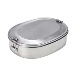 Lunchbox 18,5x14x6 Cm TIN MAN In Silber