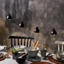 Metall-Lampenkette Mit Stecker WAREHOUSE In Schwarz -Home Decoration&Supplies butlers metall lampenkette mit stecker warehouse in schwarz 5