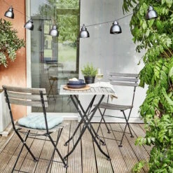 Metall-Lampenkette Mit Stecker WAREHOUSE In Schwarz -Home Decoration&Supplies butlers metall lampenkette mit stecker warehouse in schwarz 6