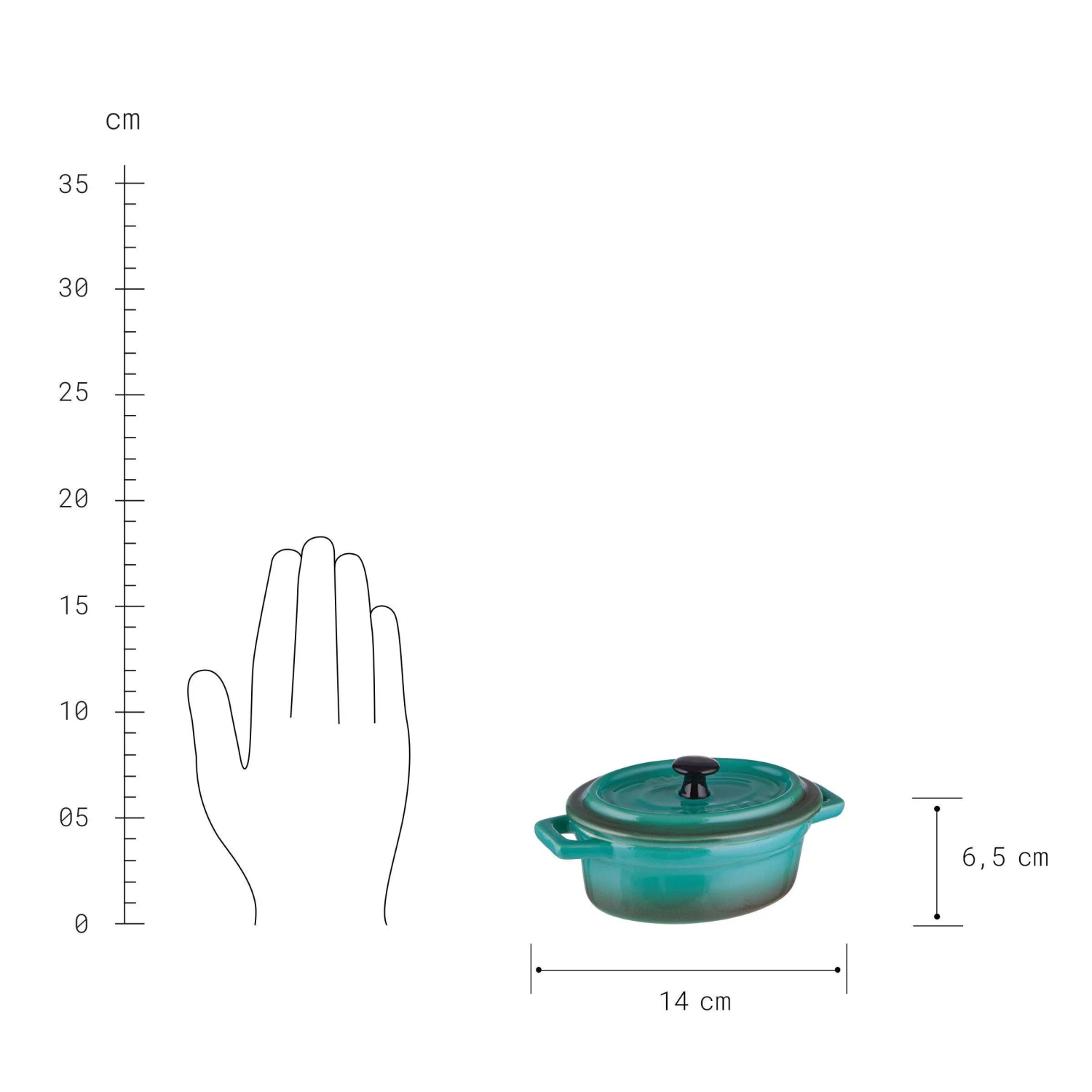 Mini-Auflaufform Oval 150ml C'EST SI BON In Petrol 5 Mini-Auflaufform Oval 150ml C'EST SI BON In Petrol – Bild 3