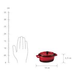 Mini-Auflaufform Oval 150ml C'EST SI BON In Rot -Home Decoration&Supplies butlers mini auflaufform oval 150ml cest si bon in rot 2