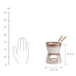 Mini-Fondue Mit 2 Gabeln AU CHOCOLAT In Beige 11 Mini-Fondue Mit 2 Gabeln AU CHOCOLAT In Beige -Home Decoration&Supplies butlers mini fondue mit 2 gabeln au chocolat in beige 2