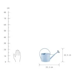 Mini-Gießkanne 1,5l ZINC In Hellblau -Home Decoration&Supplies butlers mini giesskanne 1 5l zinc in hellblau 2