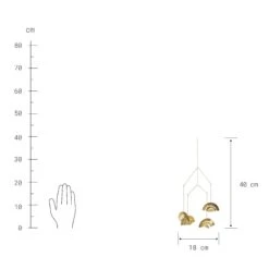 Mobile Höhe 40cm OVER THE RAINBOW In Gold -Home Decoration&Supplies butlers mobile hohe 40cm over the rainbow in gold 2