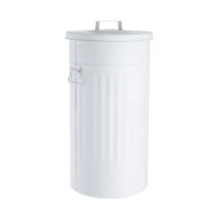 Mülltonne 'Oskar' 40l ZINC In Weiß