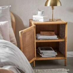 Nachttisch-Schränkchen Handgefertigt Aus Rattan BOHO LOUNGE In Natur -Home Decoration&Supplies butlers nachttisch schrankchen handgefertigt aus rattan boho lounge in natur 9