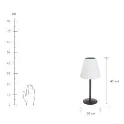 Outdoor Solar-Tischleuchte Mit Farbwechsel LIGHT UP In Schwarz-Weiß -Home Decoration&Supplies butlers outdoor solar tischleuchte mit farbwechsel light up in schwarz weiss 4