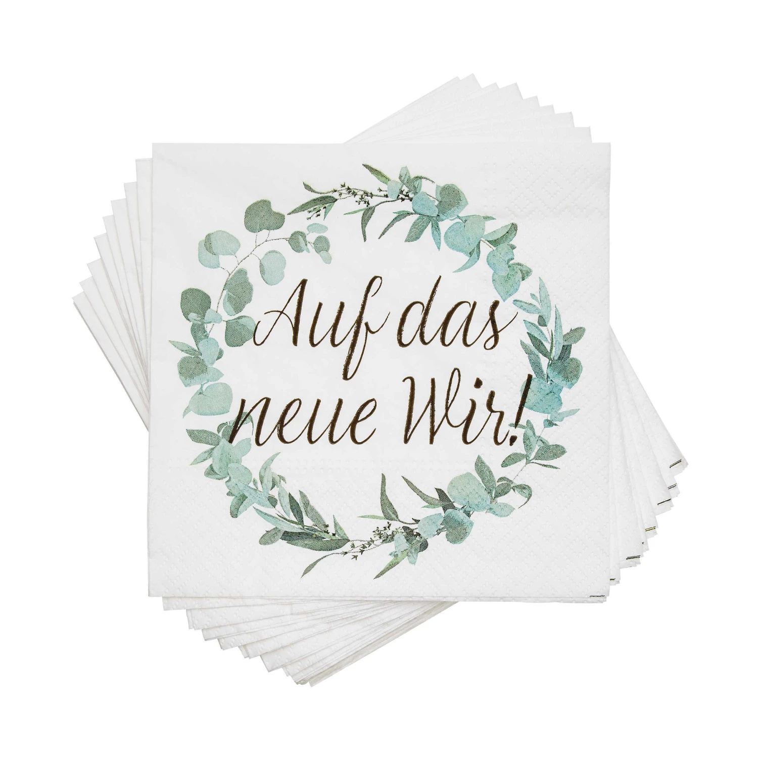 Papierserviette Auf Das Neue Wir! 20 Stück APRÈS In Weiß 2 Papierserviette Auf Das Neue Wir! 20 Stück APRÈS In Weiß