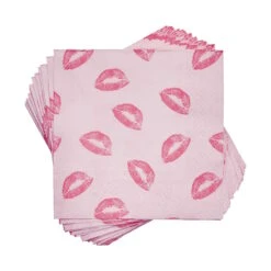 Papierserviette Kuss 20 Stück APRÈS In Rosa