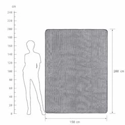 Picknickdecke L 150 X B 200cm WANDERLUST In Schwarz-Weiß -Home Decoration&Supplies butlers picknickdecke l 150 x b 200cm wanderlust in schwarz weiss 3