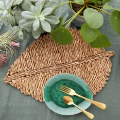 Platzset Blatt L 50 X B 33cm LEAF In Natur -Home Decoration&Supplies butlers platzset blatt l 50 x b 33cm leaf in natur 1