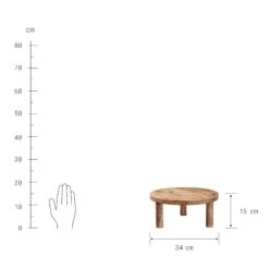 Podest Ø34cm MESA In Braun -Home Decoration&Supplies butlers podest o34cm mesa in braun 2