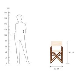 Regiestuhl HOLLYWOOD In Creme -Home Decoration&Supplies butlers regiestuhl hollywood in creme 3