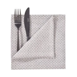 Serviette L 42 X B 42cm CLASSIC VIBES In Grau