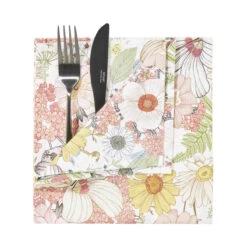 Serviette L 42 X B 42cm HIPPIE TRAIL In Bunt