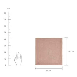 Serviette L 42 X B 42cm LOOM In Rosé -Home Decoration&Supplies butlers serviette l 42 x b 42cm loom in rose 2