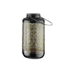 Solar-Laterne H 24cm SOLANA In Schwarz-Gold -Home Decoration&Supplies butlers solar laterne h 24cm solana in schwarz gold 2