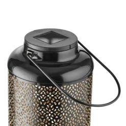 Solar-Laterne H 24cm SOLANA In Schwarz-Gold -Home Decoration&Supplies butlers solar laterne h 24cm solana in schwarz gold 3