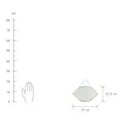 Spiegel Augenform L 27 X B 17cm CARAT In Gold -Home Decoration&Supplies butlers spiegel augenform l 27 x b 17cm carat in gold 2