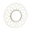 Spiegel Blume Ø42cm FIORE In Gold