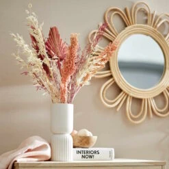 Spiegel Blumenförmig Ø52cm COTTAGE In Natur -Home Decoration&Supplies butlers spiegel blumenformig o52cm cottage in natur 6