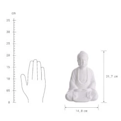 Statue Höhe 22cm BUDDHA In Weiß 9 Statue Höhe 22cm BUDDHA In Weiß -Home Decoration&Supplies butlers statue hohe 22cm buddha in weiss 2