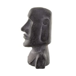 Statue Höhe 46cm MOAI In Grau -Home Decoration&Supplies butlers statue hohe 46cm moai in grau 3