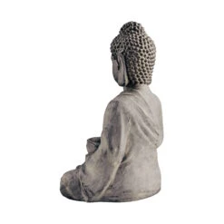 Statue Mit Kerzenteller Höhe 46cm BUDDHA In Grau -Home Decoration&Supplies butlers statue mit kerzenteller hohe 46cm buddha in grau 5