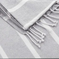 Strandtuch L 200 X B 180cm SURFSIDE In Hellgrau -Home Decoration&Supplies butlers strandtuch l 200 x b 180cm surfside in hellgrau 4