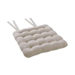 Stuhlkissen Mit Bändchen L 35 X B 37cm SOLID In Beige -Home Decoration&Supplies butlers stuhlkissen mit bandchen l 35 x b 37cm solid in beige 2