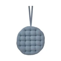 Stuhlkissen Mit Bändchen Ø42cm SOLID In Blau