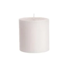 Stumpenkerze Höhe 10cm RUSTIC In Creme