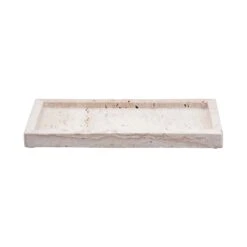 Tablett L 30 X B 13cm TRAVERTINE In Beige -Home Decoration&Supplies butlers tablett l 30 x b 13cm travertine in beige 2