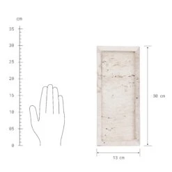 Tablett L 30 X B 13cm TRAVERTINE In Beige -Home Decoration&Supplies butlers tablett l 30 x b 13cm travertine in beige 3