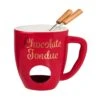 Tasse Mit 2 Gabeln CHOCOLATE FONDUE In Rot 1 Tasse Mit 2 Gabeln CHOCOLATE FONDUE In Rot -Home Decoration&Supplies butlers tasse mit 2 gabeln chocolate fondue in rot