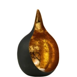 Teelichthalter Höhe 15cm DELIGHT In Schwarz-Gold -Home Decoration&Supplies butlers teelichthalter hohe 15cm delight in schwarz gold 2
