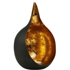 Teelichthalter Höhe 20cm DELIGHT In Schwarz-Gold -Home Decoration&Supplies butlers teelichthalter hohe 20cm delight in schwarz gold 2