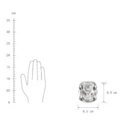 Teelichthalter Höhe 9cm BUBBLE In Grau -Home Decoration&Supplies butlers teelichthalter hohe 9cm bubble in grau 2